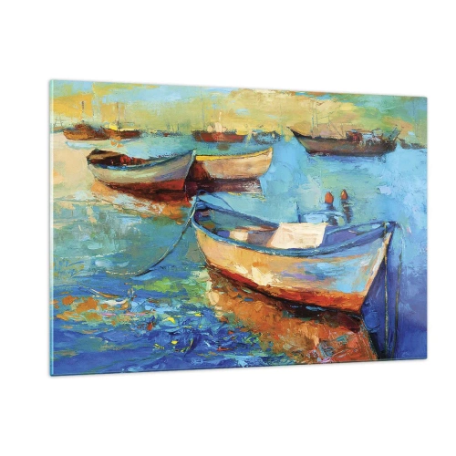 Tablou pe sticlă - Într-un golf de aur - 120x80 cm