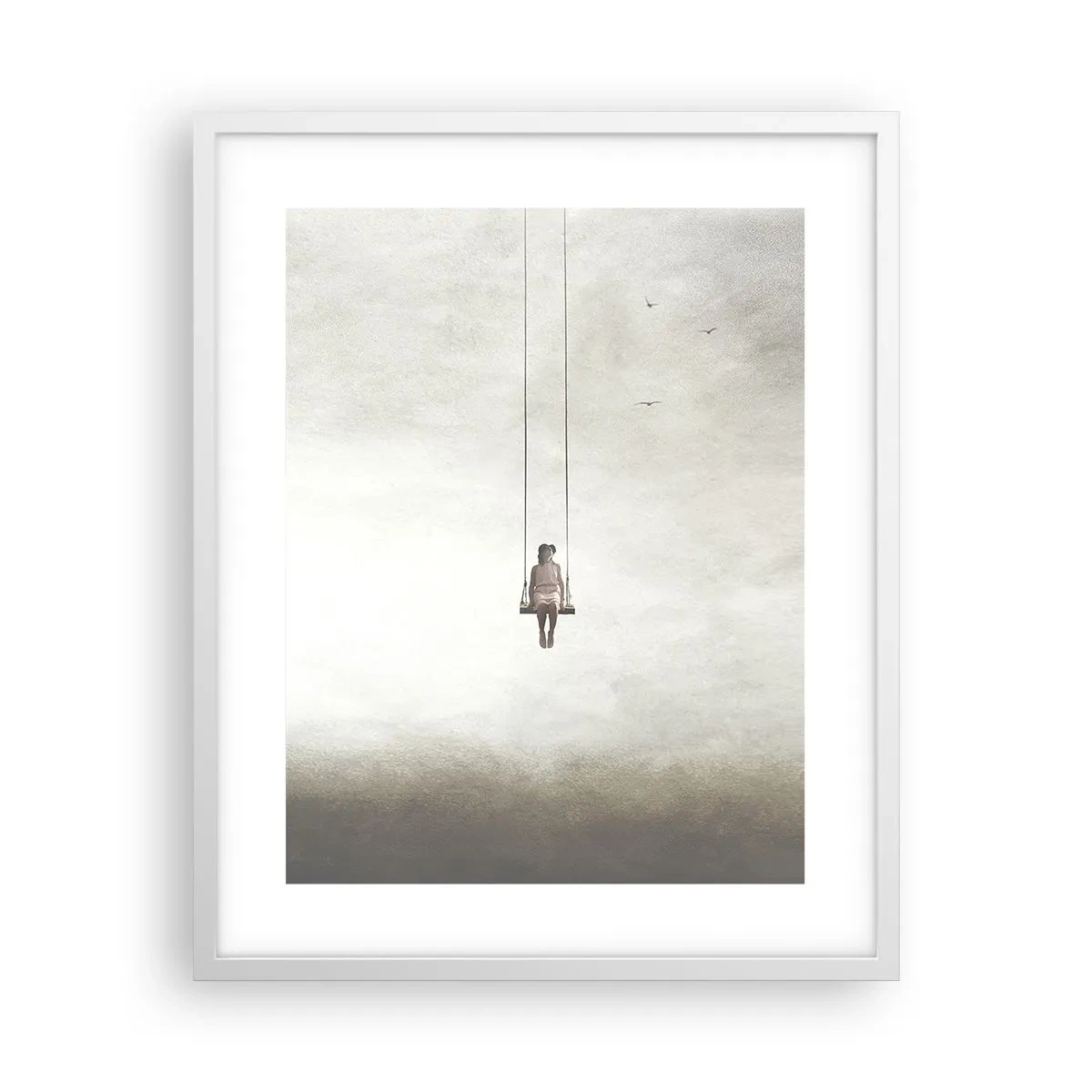 Poster în ramă albă - Copilul din noi - 40x50 cm