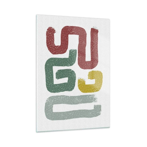 Tablou pe sticlă - Într-o limbă necunoscută - 50x70 cm