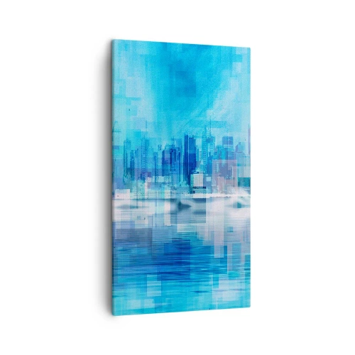 Tablou pe pânză - Înecate în albastru - 45x80 cm