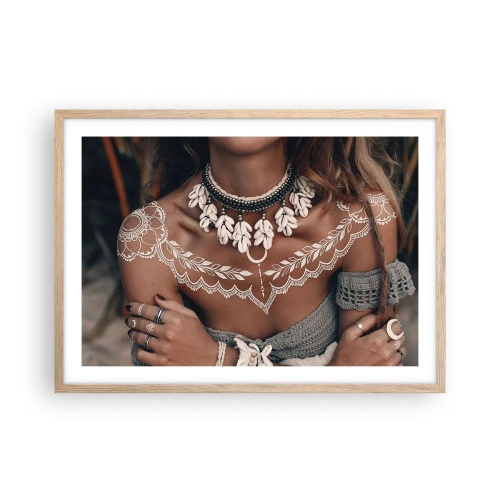 Poster în ramă de stejar deschis - Talismanele, ritualurile feminității - 70x50 cm