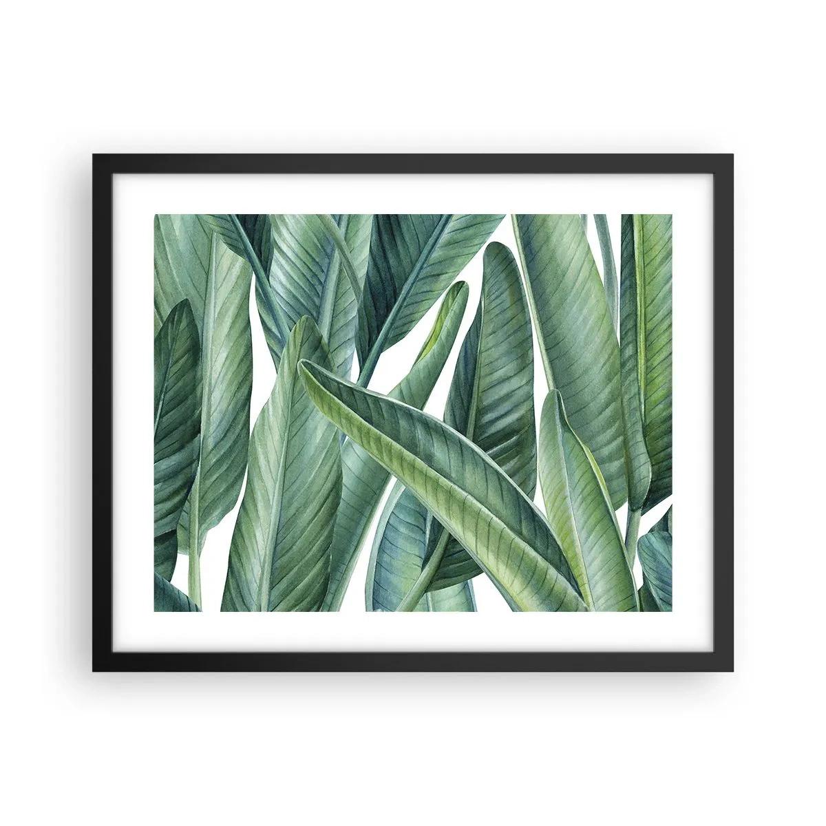 Poster în ramă neagră - Verdeața în sine - 50x40 cm