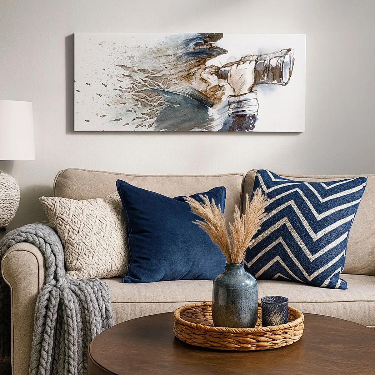 Tablou pe pânză - Zece pe scara Beaufort! - 100x40 cm