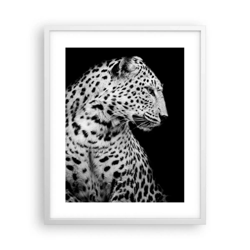 Poster în ramă albă - Profilul drept perfect! - 40x50 cm