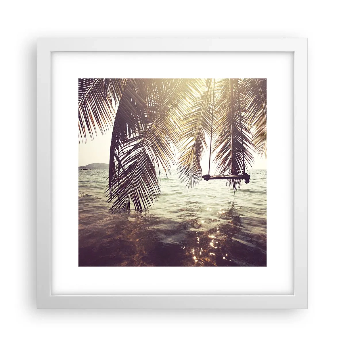 Poster în ramă albă - Poți să te dai în vânt după pofta inimii tale - 30x30 cm