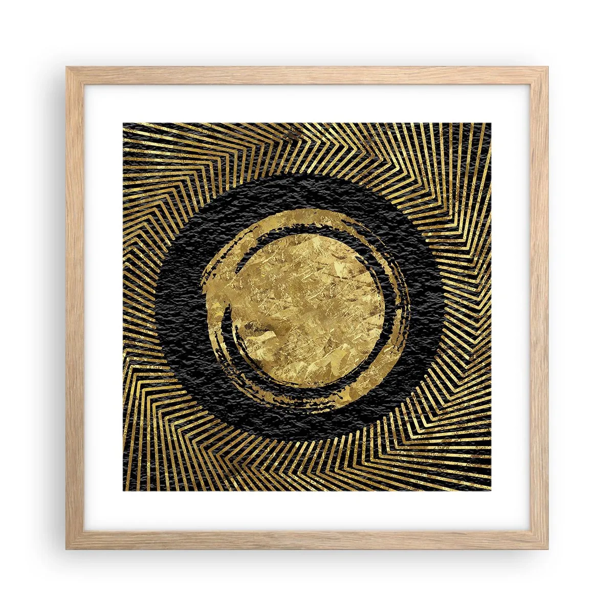 Poster în ramă de stejar deschis - Compoziție glamour - 40x40 cm