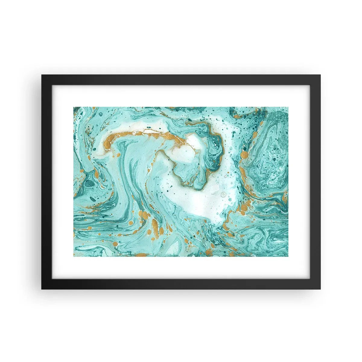 Poster în ramă neagră - Sub marele val al perioadei Edo - 40x30 cm