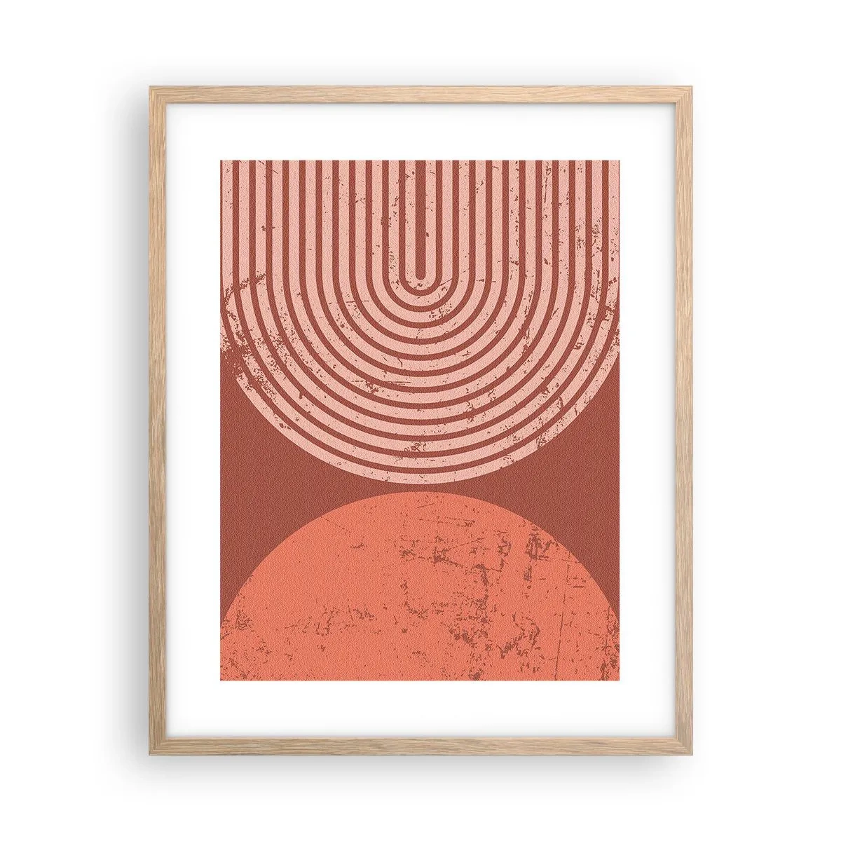Poster în ramă de stejar deschis - Relație strânsă - 40x50 cm