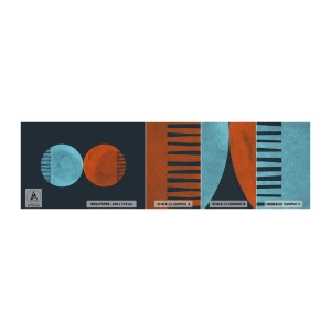 Mostră tapet Premium Sand - Doar geometrie? - Abstracția, Bucată, Districte - 100x30 cm