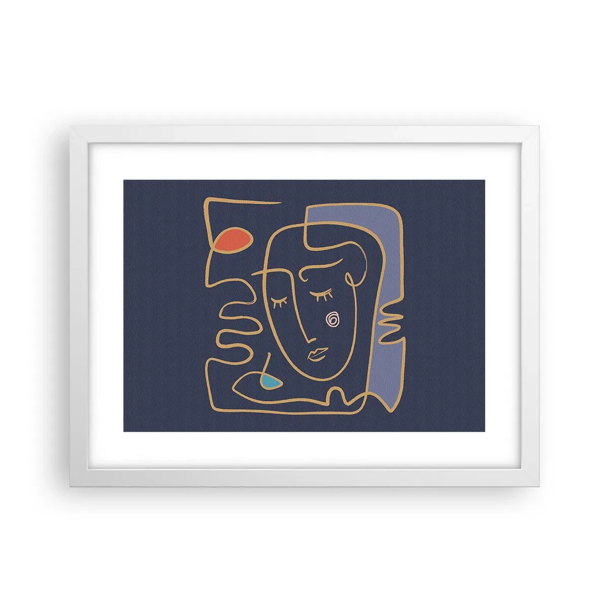 Poster în ramă albă - În reverie - 40x30 cm