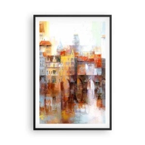 Poster în ramă neagră - Frumos și sub pod - 61x91 cm