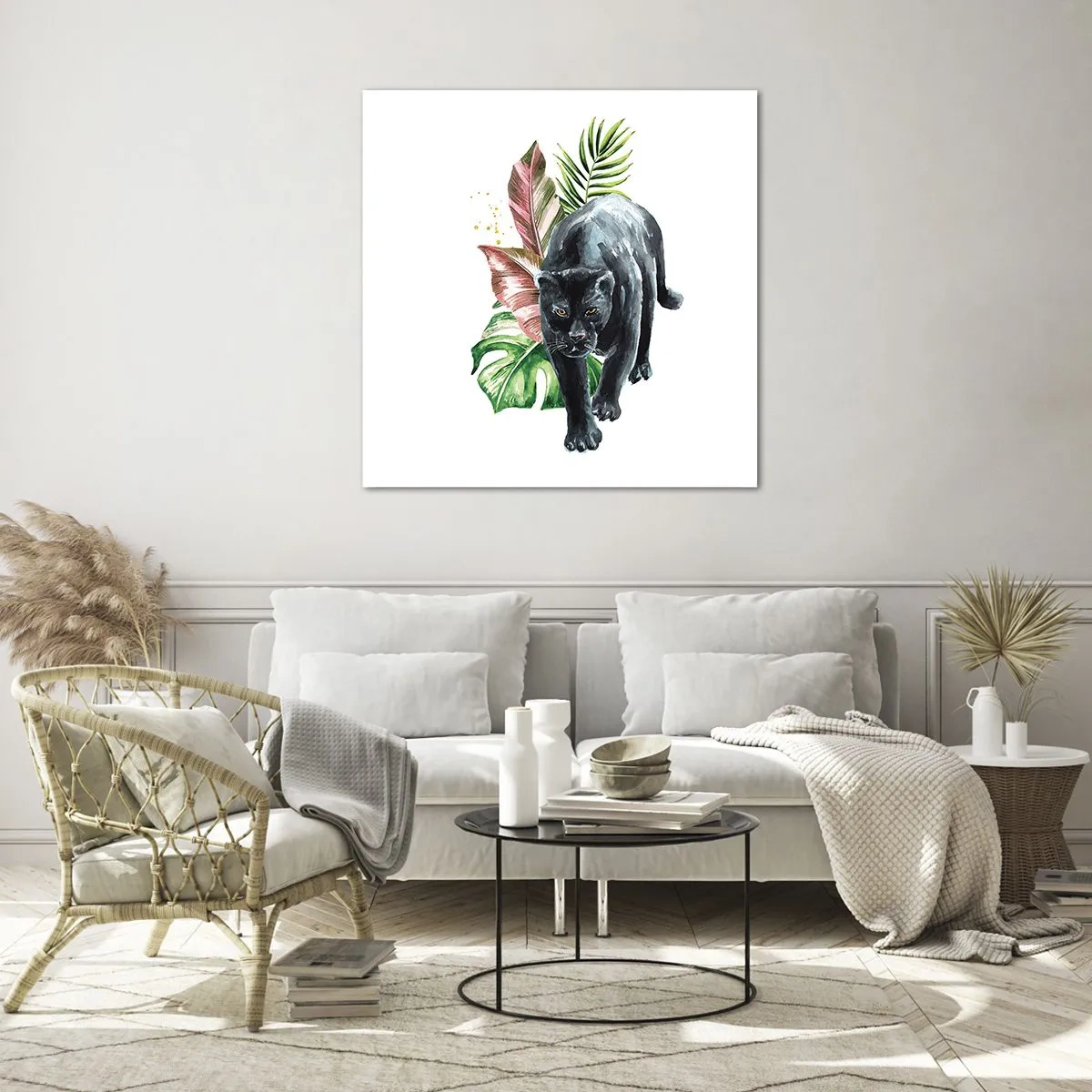 Tablou pe sticlă - Sălbăticia inimii - 40x40 cm