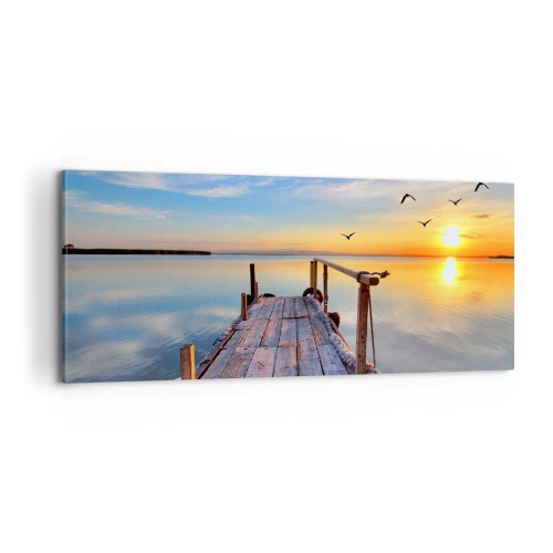 Tablou pe pânză - Mergând înainte spre soare - 100x40 cm