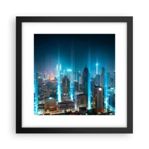 Poster în ramă neagră - Prin Berlin spre cer - 30x30 cm