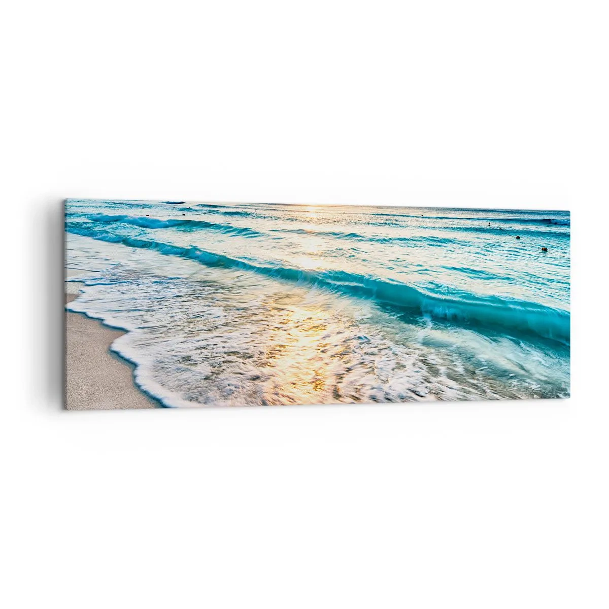 Tablou pe pânză - Priveliștea cu apus de soare - 140x50 cm