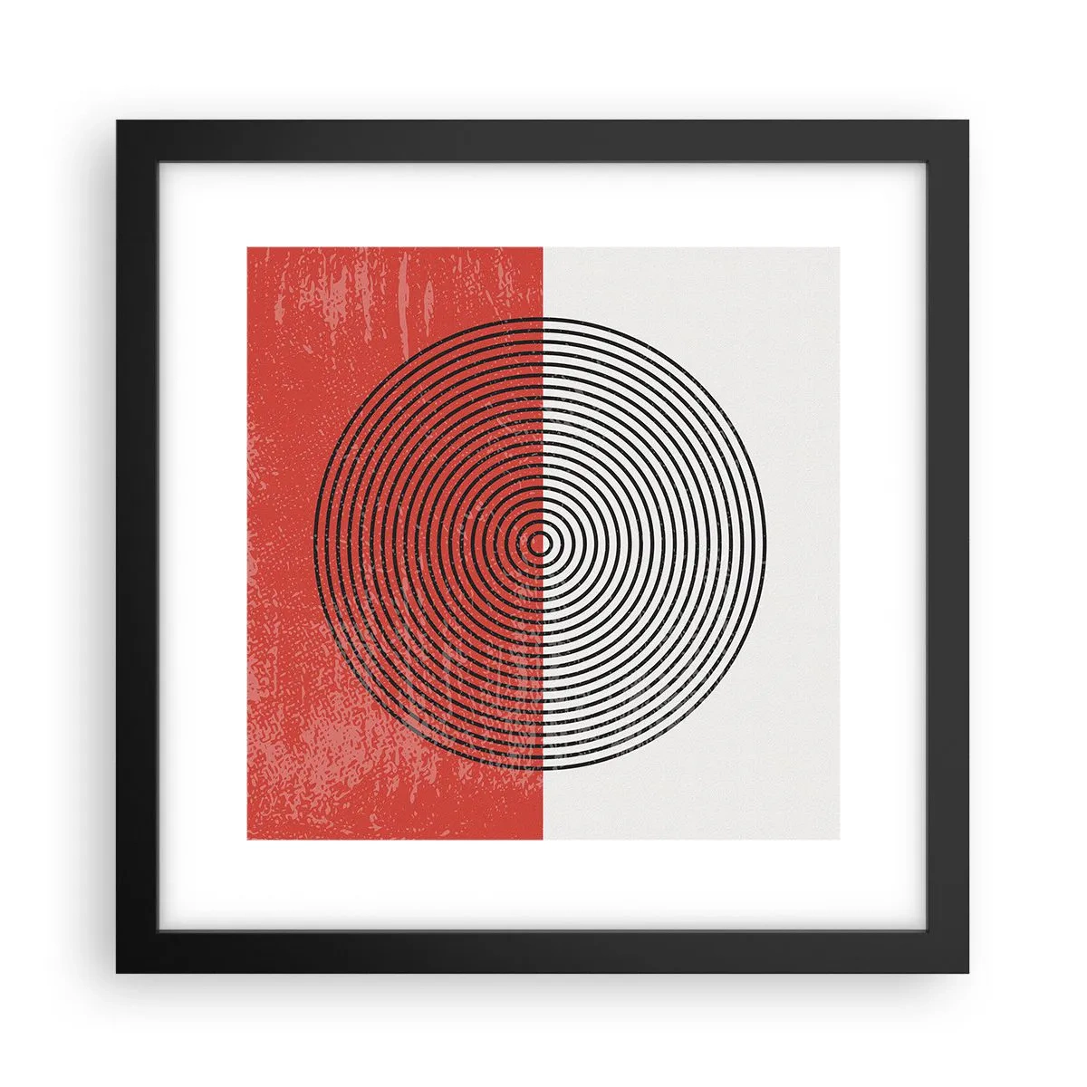 Poster în ramă neagră - Direct la subiect - 30x30 cm