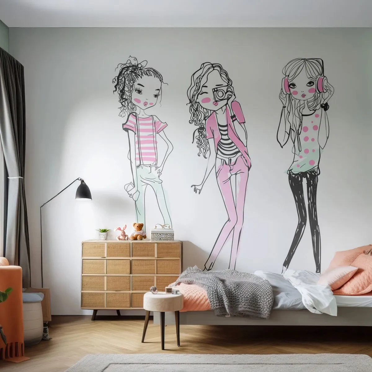Tapet Standard Eco - Hai la distracție - Tineret, Fată, Adolescent - 200x140 cm