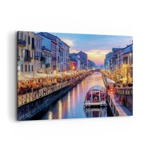 Tablou pe pânză - O seară de lumină și distracție - 120x80 cm