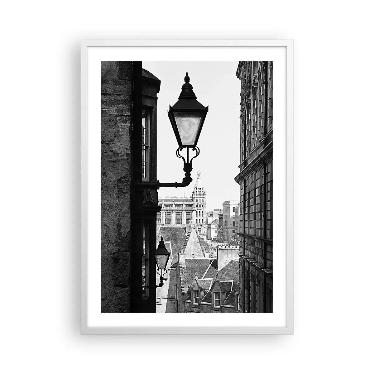Poster în ramă albă - O poveste din Edinburgh - 50x70 cm