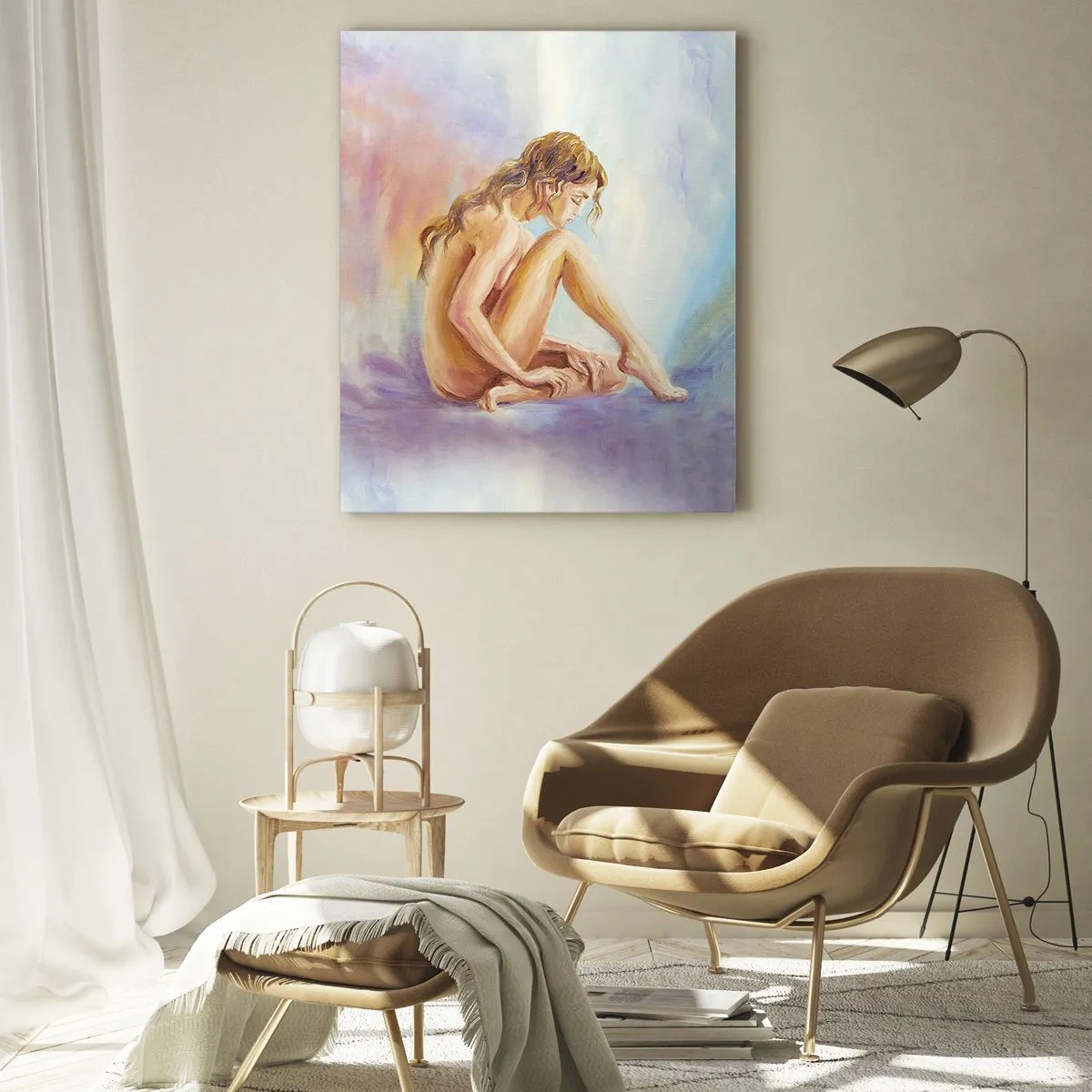 Tablou pe sticlă - Gest de tinerețe - 50x70 cm