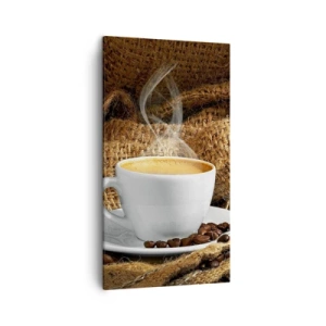 Tablou pe pânză - Mirosul de mokka și densitatea lichidului de miere - 45x80 cm