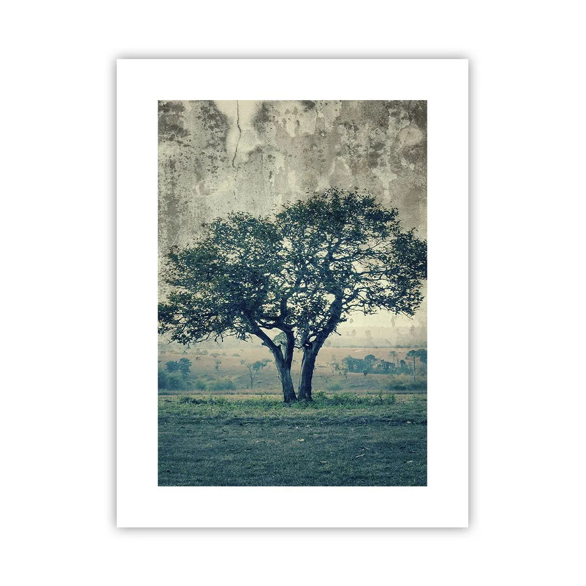 Poster - Un măr pe o pajiște albastră? - 30x40 cm