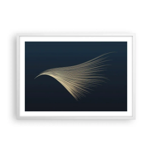 Poster în ramă albă - Ca părul unui înger - 70x50 cm