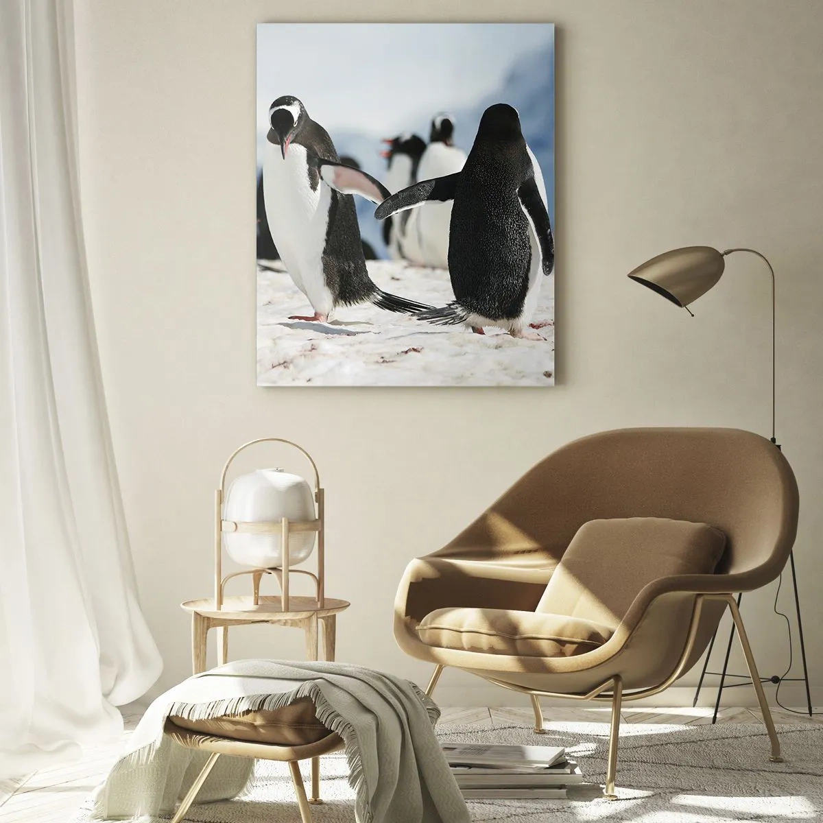 Tablou pe sticlă - Dansul în zăpadă - 50x70 cm