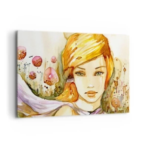 Tablou pe pânză - Privirea de smarald care reduce la tăcere furia - 120x80 cm