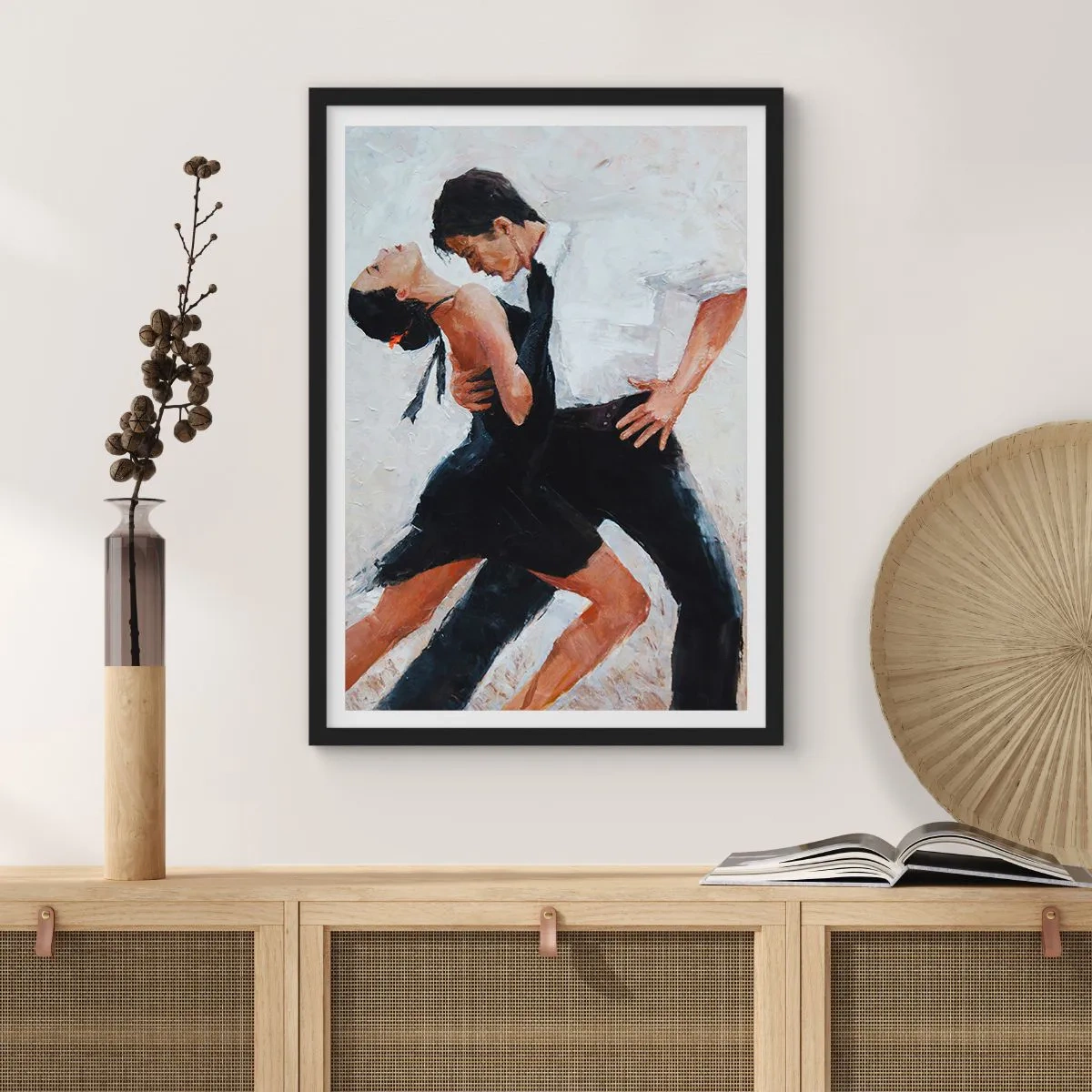 Poster în ramă neagră - Tangoul visurilor mele - 40x50 cm