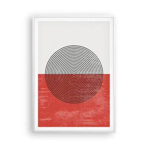Poster în ramă albă - Direct la subiect - 70x100 cm