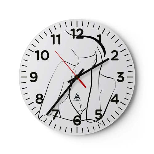 Ceas de perete - Ceas pe sticlă - Pe valul unui vis - 40x40 cm