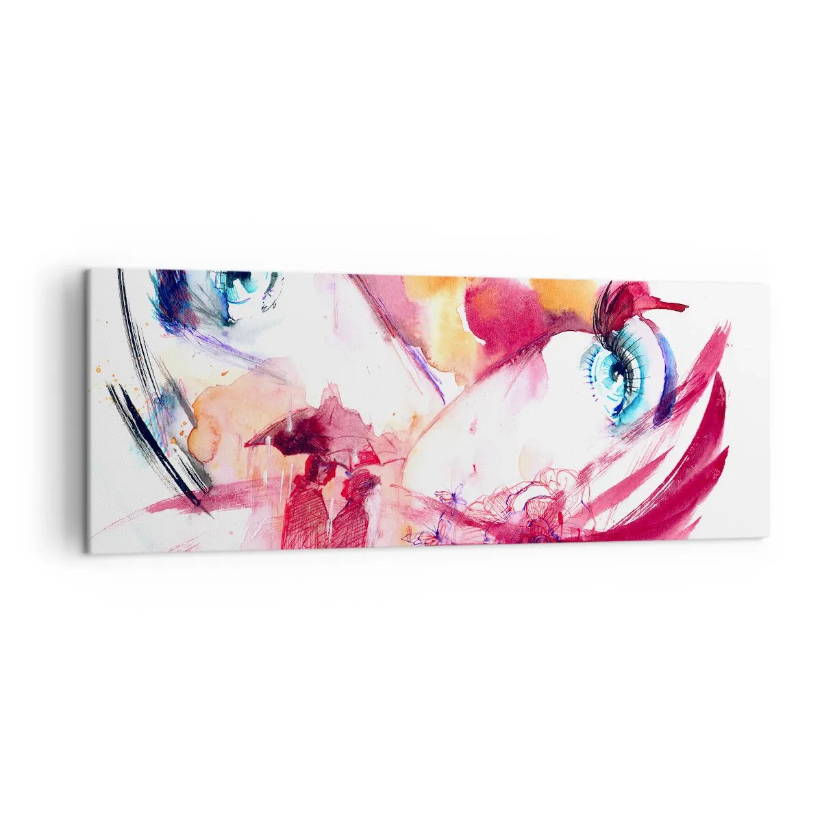 Tablou pe pânză - În apropiere, lumea înflorește - 140x50 cm