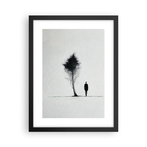 Poster în ramă neagră - Noi toți rătăcim - 30x40 cm