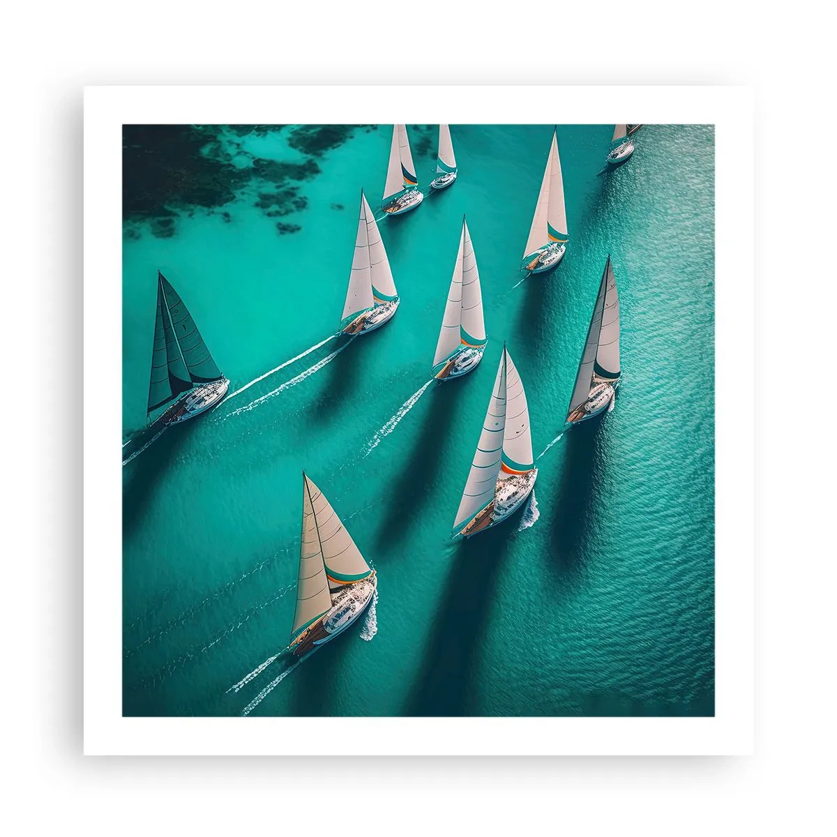 Poster - Cursa cu vântul - 60x60 cm