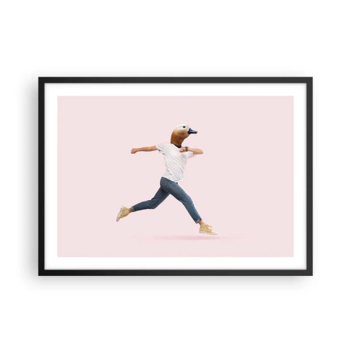 Poster în ramă neagră - Un strop de absurditate - 70x50 cm