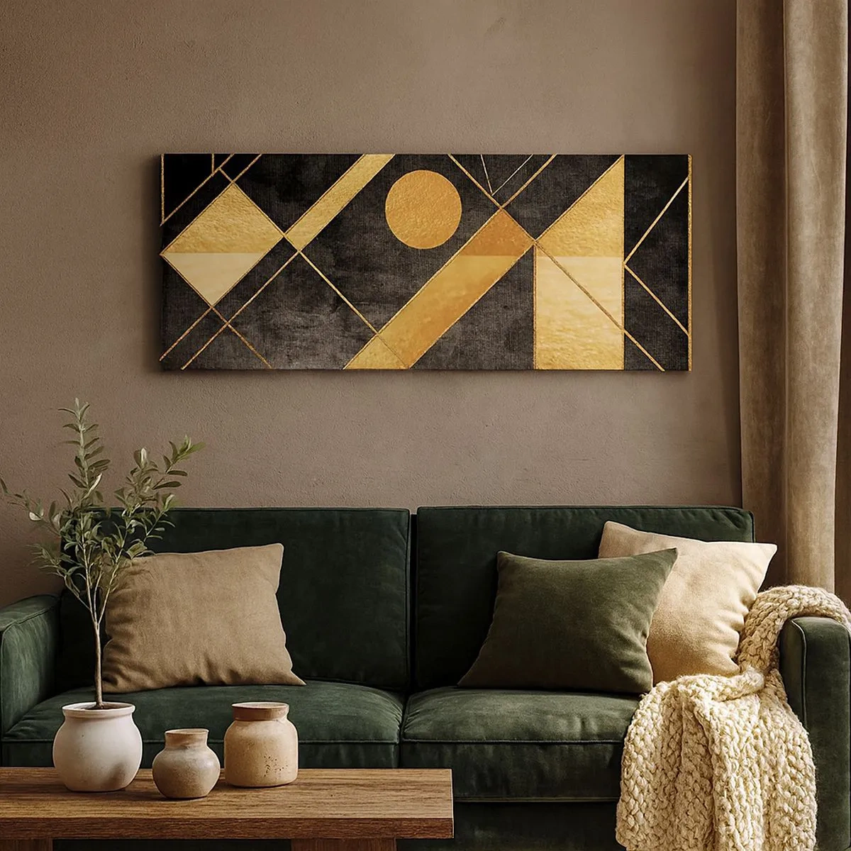 Tablou pe pânză - Soarele deșertului - 100x40 cm