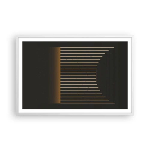 Poster în ramă albă - Explorați întunericul - 91x61 cm