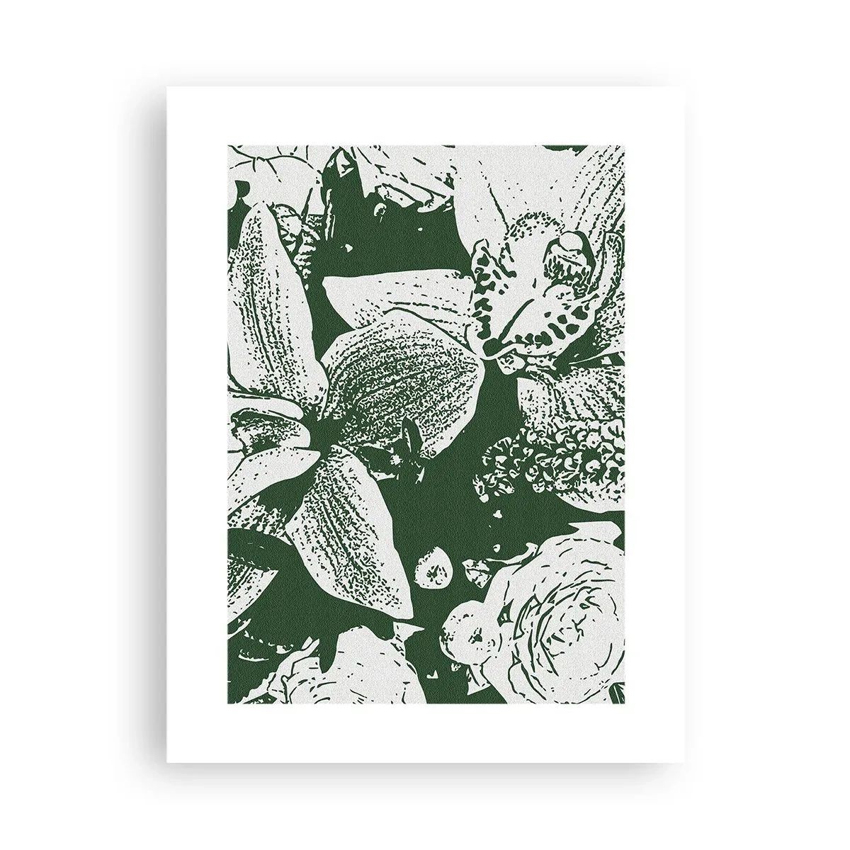 Poster - Buchet - o lume de verde - 30x40 cm