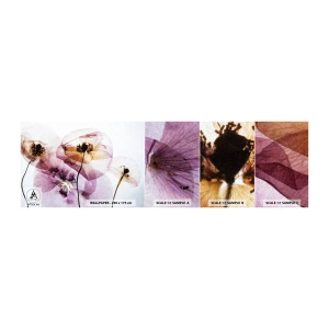 Mostră de Tapet Standard Eco - Corp de flori transparente - Flori, Grădină, Bucată - 100x30 cm