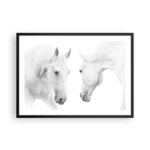 Poster în ramă neagră - Este aceasta o prietenie...? - 70x50 cm