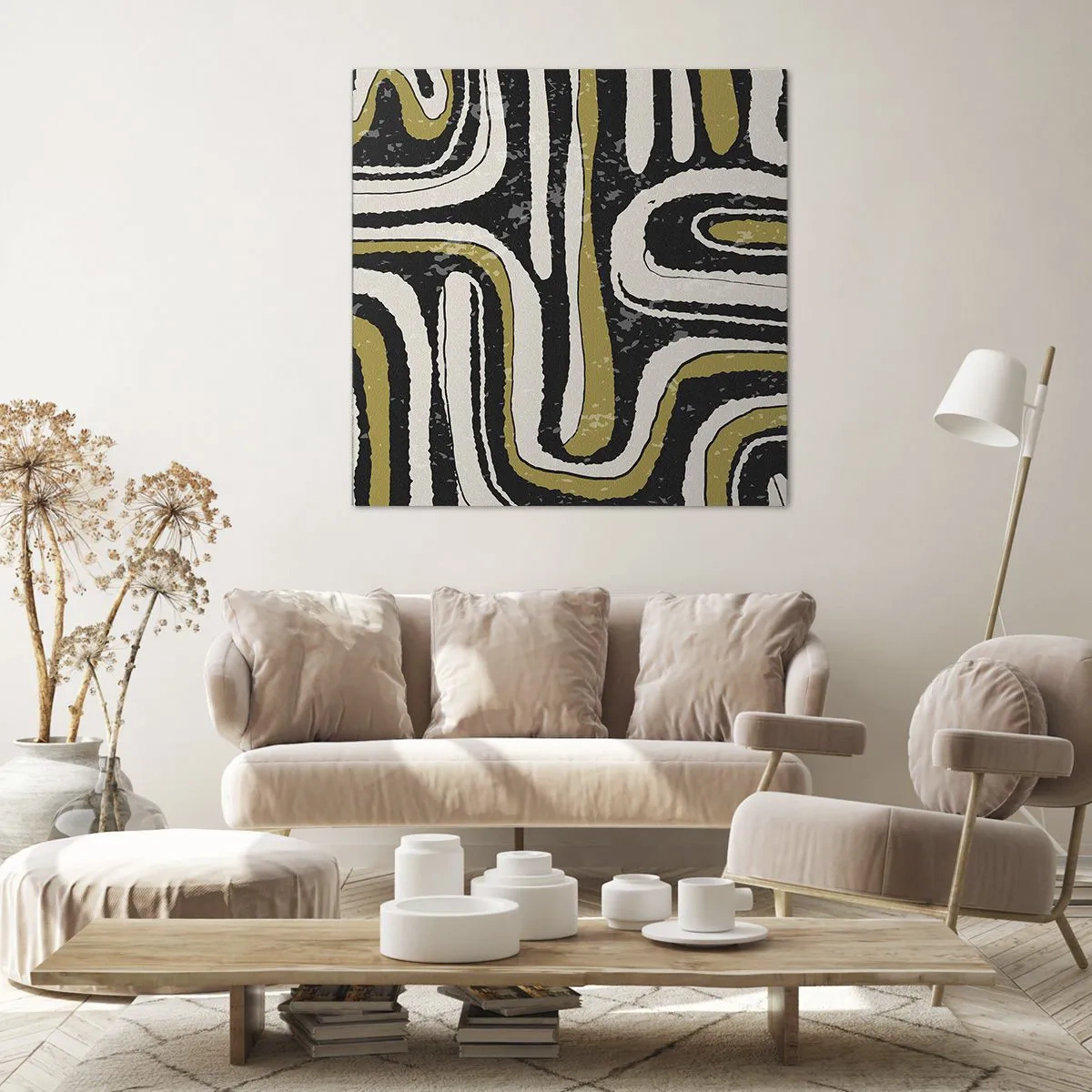 Tablou pe pânză - Compoziție: pasaje și alei - 60x60 cm