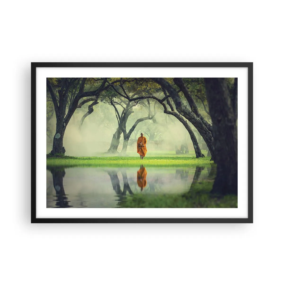 Poster în ramă neagră - Pe drumul spre iluminare - 70x50 cm