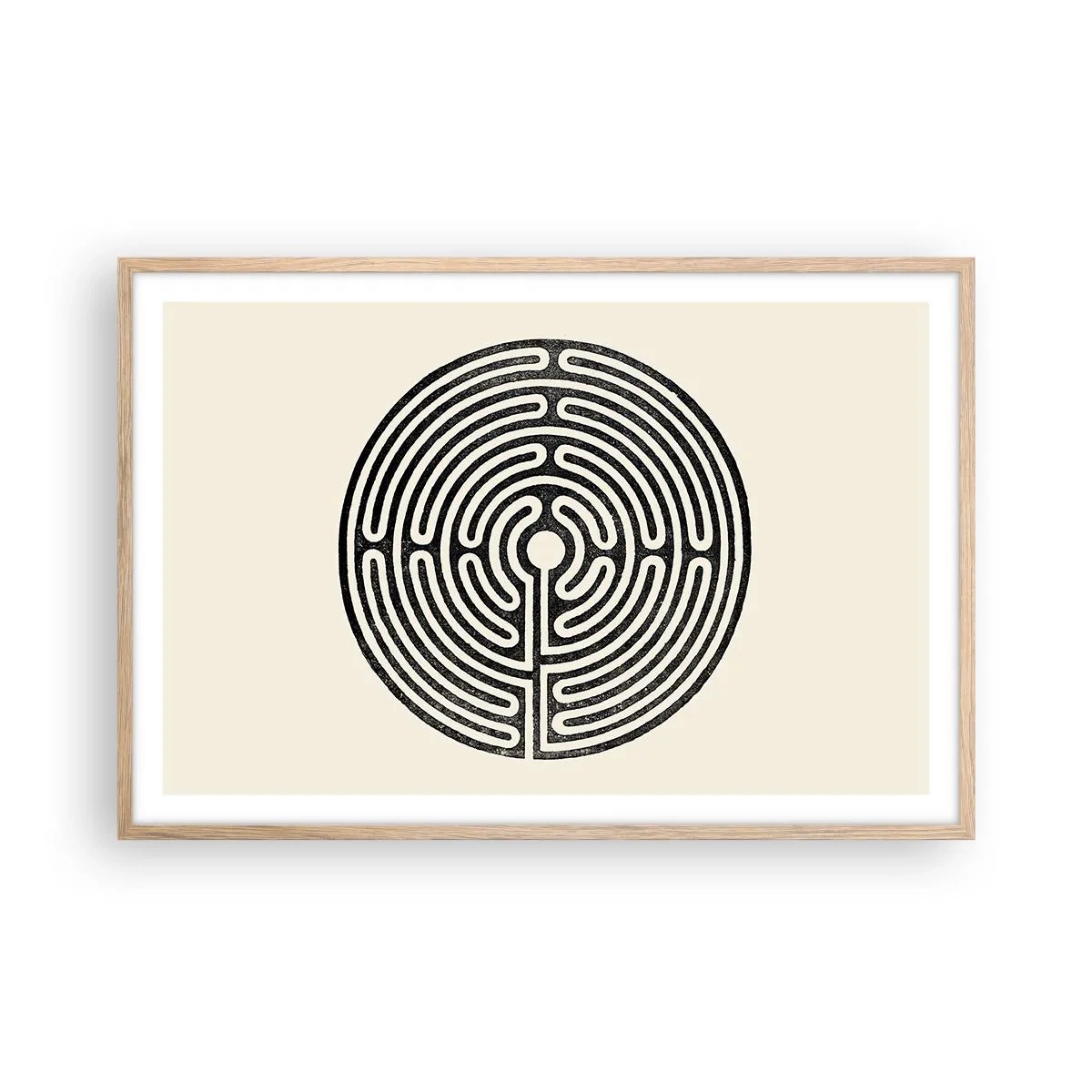 Poster în ramă de stejar deschis - Ordine secretă - 91x61 cm