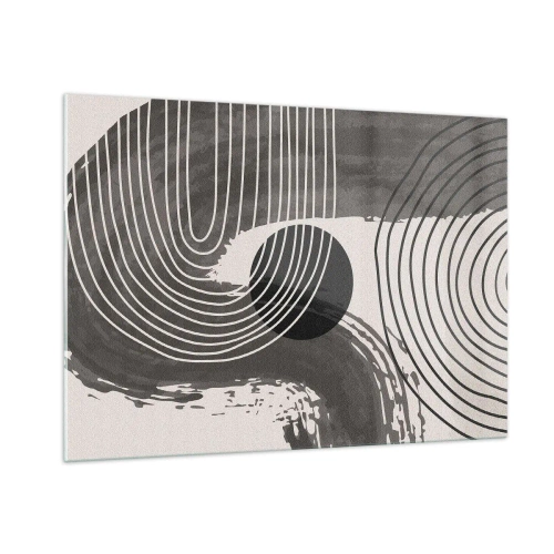 Tablou pe sticlă - Ovalul câștigă - 100x70 cm