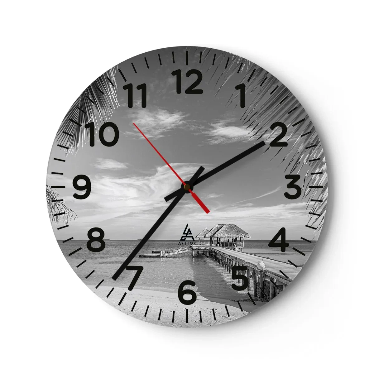 Ceas de perete - Ceas pe sticlă - O amintire sau un vis? - 30x30 cm