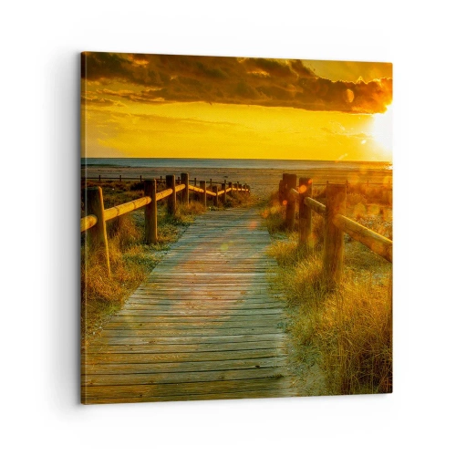 Tablou pe pânză - Scăldat în aur vechi - 60x60 cm