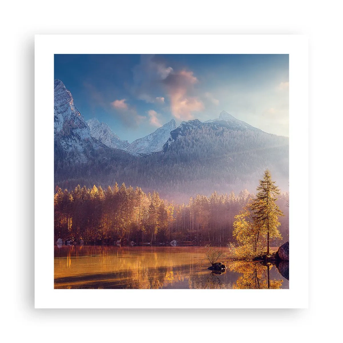 Poster - La munte și la deal - 50x50 cm