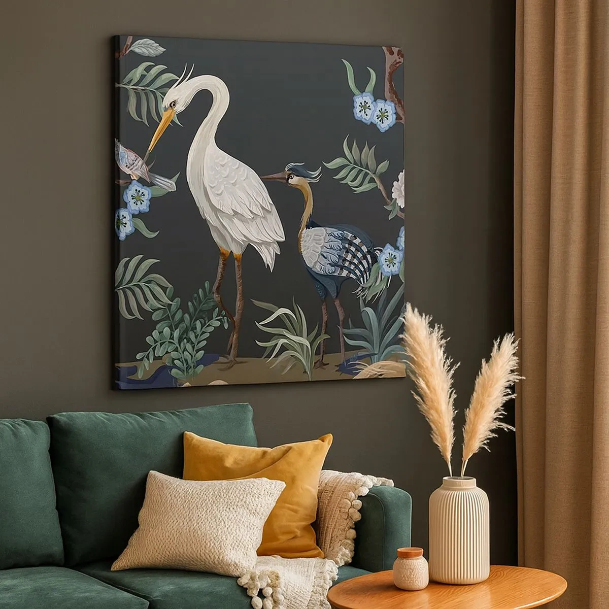 Tablou pe pânză - Parada păsărilor - 30x30 cm