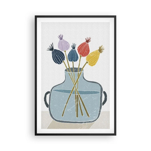 Poster în ramă neagră - Paparune sau maci? - 61x91 cm